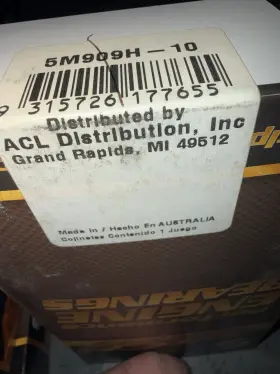 Acl 5m909h-010 5m909h-10 H-series Race Main Bearing Set Chevy Sbc 262-350ci 0.010 Undersize