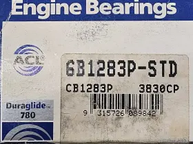 6b1283p Acl 6b1283 P-.50 Duraglide 780 Race Rod Bearings Std For 1982-1995 Ford 232 3.8l V6 #2