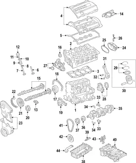 06b-105-591-002 Audi Genuine Engine Crankshaft Main Bearing