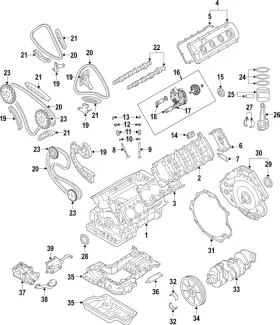 Audi 079-105-591-aj-grn Genuine Engine Crankshaft Main Bearing