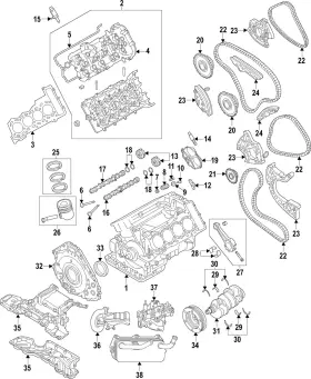 079-105-591-be-grn Audi Genuine Engine Crankshaft Main Bearing