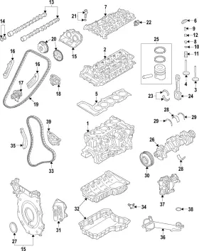 Wht-008-857 Audi Genuine Engine Crankshaft Thrust Washer