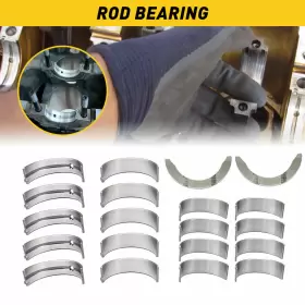 23060-2b701 Auxito For Hyundai Kia 1.6l Turbo 2013-2020 Rod Connecting Bearings And Main Set