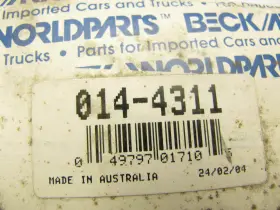 014-4311 Beck Arnley Main Bearings Std 1974-1983 Honda 1.2l 1.3l 1.5l 1.6l 1.8l #3