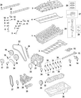 Bmw 11-21-9-896-181 Genuine Main Bearings