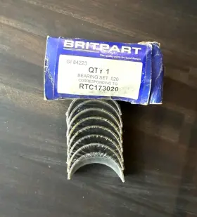 Rtc173020 Britpart Lr Series 2 3 Defender 2.25l 4cyl 87-06 .020 Inch .58mm U/s Conrod Big End Bearings
