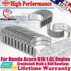 13331-pg6-003 Carbole Std Race Main And Rod Bearings Honda D16z6 D16y8 D16 D16a Sohc 1.6l
