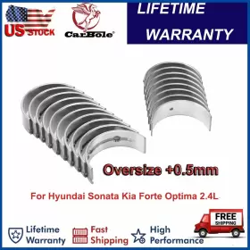 21020-2g100 Carbole Oversize 0.5mm Main And Rod Bearing Kit For 06-16 Kia Optima Hyundai Sonata 2.4l