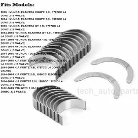 9761302381 Carbole 20x Engine Main Bearings For 2011-2016 Hyundai Kia Elantra Soul Forte 2.0l 1.8l #2