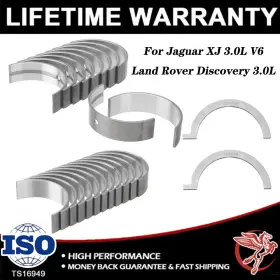 C2s52124 Carbole Jaguar Land Rover 3.0l V6 S/c Main And Connecting Rod Bearing Set With Thrust Washer