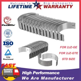 Mb7084am Carbole Std Size Main And Rod Bearing Set For 1993-05 Lexus Gs300 1993-98 Supra 3.0l 2jzge