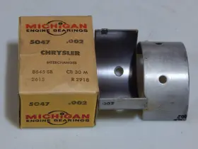 5047 Chrysler / Michigan 002 Set Of 8 Rod Bearings .002 323 Cu Inch Straight Flathead 1934-1950 #2