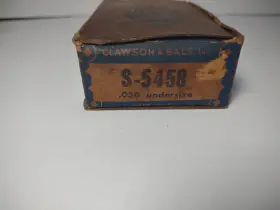 S-5458 Clawson & Bals S-4089 Vtg And Crankshaft Motor Bearing #s-5458 - .030 Undersize Nos Ford