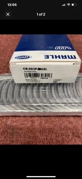 Clevite Cb-663p-std 8 Rod Bearing Set P-series Repl Std For Sbc Lg Journal
