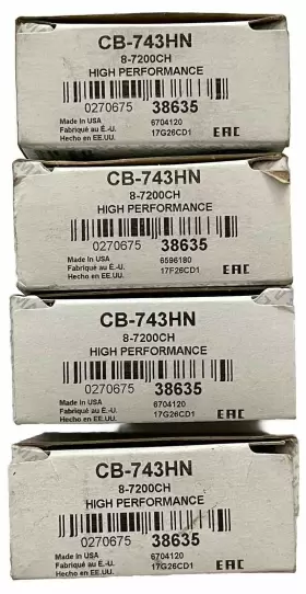 Cb-743hn Clevite Big Block Chevy 396 454 502 Hp Connecting Rod Bearing Set Of 8 #2