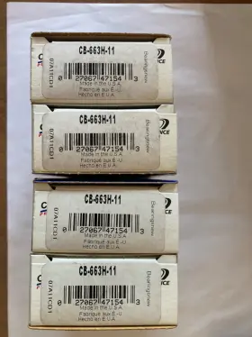Cb663h-11 Clevite 8 Racing H Series Rod Bearings Small Block Chevy .011