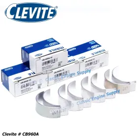 Cb960a-10 Clevite 4 010 Under Size Rod Bearings Fits 1983-2002 Amc Dodge Eagle And Jeep 2.5l