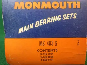 Ms-483g Clevite Nos Vintage Monmouth Partial Main Bearing Set Pontiac 326 389 400 Std #2