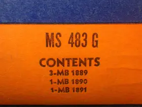 Ms-483g Clevite Nos Vintage Monmouth Partial Main Bearing Set Pontiac 326 389 400 Std #3