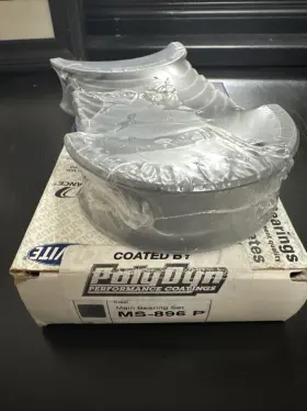 Ms-896 Clevite Main Bearing Set P Coated By Polydyn Performance Coatings