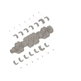 4955860 Cummins Engine Crankshaft Main Bearing Set For