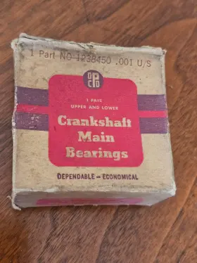 1238450 Depo Auto Parts Nos .001 Crankshaft Main Bearings Pair Desoto Chrysler Dodge Trk 37-47
