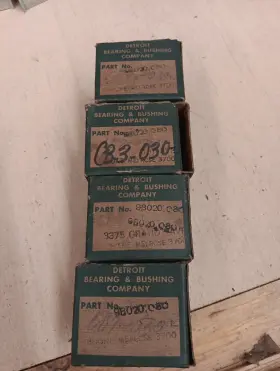 Cb3-030 Detroit Bearing Connecting Rod Bearings 1932-1938 Flathead Ford Full Set Nib