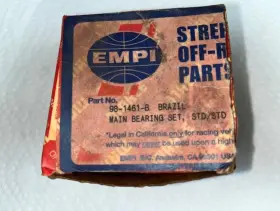 98-1461-b Empi / Mahle Vintage Vw Volkswagen Main Bearing Set Std 1300/1500/1600/1800