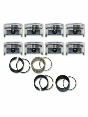 1448hc Enginetech Chevy 454 F/t Pistons And Rings 1971-1983 Set Of 8 .020