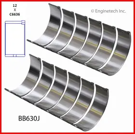 Bb630j Enginetech Standard Connecting Rod Bearings Set For Chrysler Dodge 3.9l 239