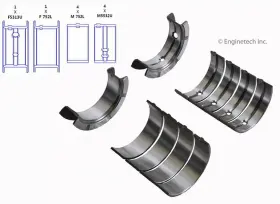 Bc297j030 Enginetech Engine Crankshaft Main Bearing Set
