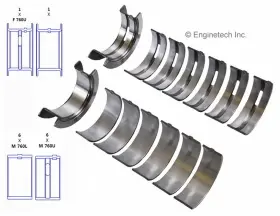 Bc305j040 Enginetech Crankshaft Main Bearing Set For Select 67-96 Ford Mercury Models