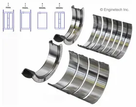 Bc306j030 Enginetech Engine Crankshaft Main Bearing Set