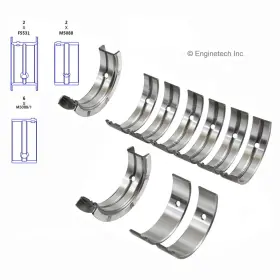 Bc408j.75 Enginetech Crankshaft Main Bearing Set For 01-02 Chevrolet Gmc S10 Sonoma