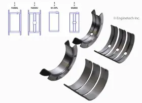 Bc453j010 Enginetech Engine Crankshaft Main Bearing Set