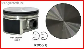 Enginetech K3055 1 Std Single Piston And Ring Kit