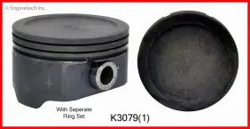 K3079 Enginetech 1 Std Single Piston And Ring Kit Not Loaded Gm Chev 5.3l 325