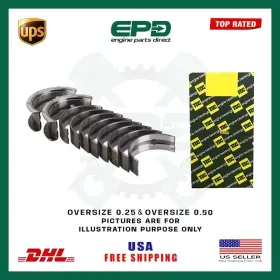 Cs-mb5654a-0.25-0.50 Epd Crankshaft Main Bearings 0.25 And 0.50 Mm Set For Chrysler Edz / Edv Dodge 2.4l