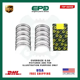M2101a-050 Epd Main Bearings Set Size 0.5 Hr16de For Versa Tiida Saloon 1.6 Petrol Engine