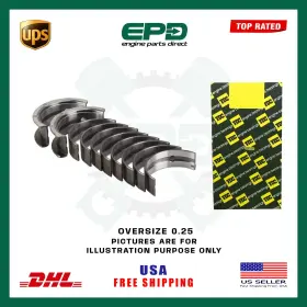 Mb6018s-0.25 Epd Fits Ford Safa Sfb 3.2 Diesel Engine Crankshaft Main Bearing Set - Size 0.25mm