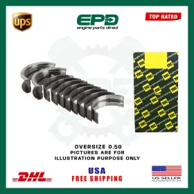 Mb6018s-0.50 Epd Fits Ford Safa 3.2 Tdci Diesel Engine Crankshaft Main Bearing Set - Size 0.50 Mm