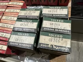 1150sb Federal Mogul Nos 1941 42 46 47 48 Oldsmobile 6 Rod Bearing Set Std .001 Or .002 #3