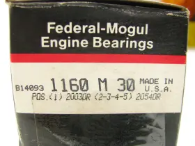 1160m-30 Federal Mogul Camshaft Bearings .030 Inch - Ford Y-block 239 256 272 292 312-v8 #2