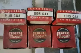 1505caa Federal Mogul Connecting Rod Bearing Ford 239 255 Standard Size Lot Of 6