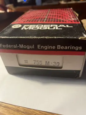 755m-.030 Federal Mogul 1671sb Crankshaft Main Bearing Set Ferguson Tractor 1948-1951