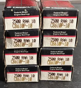 2500raa10 Federal Mogul 2500raa Lot Of 8 Federal-mogul Connecting Rod Bearing Set Nos