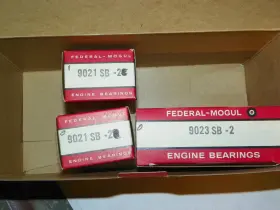 388m-2 Federal Mogul Ford Truck 221 85/90hp 1936-38 Engine Bearings .002 #2