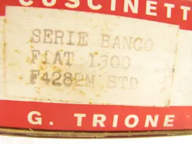 4282m Federal Mogul Engine Main Bearings Std For 1967 Fiat 1500 #2