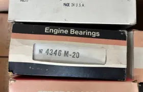 4346m-20 Federal Mogul 4346m20 Original Fed Main Bearings John Deere 3.6l 217 L6 Power Unit