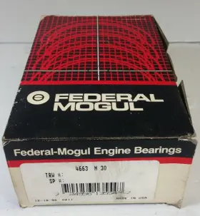 4663m-1 Federal Mogul Small Block Chevy Sbc 327 350 307 V8 Main Bearings 4663 M 1 .001